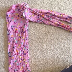 Little Sleepies Pink Splatter Long Sleeve Tee